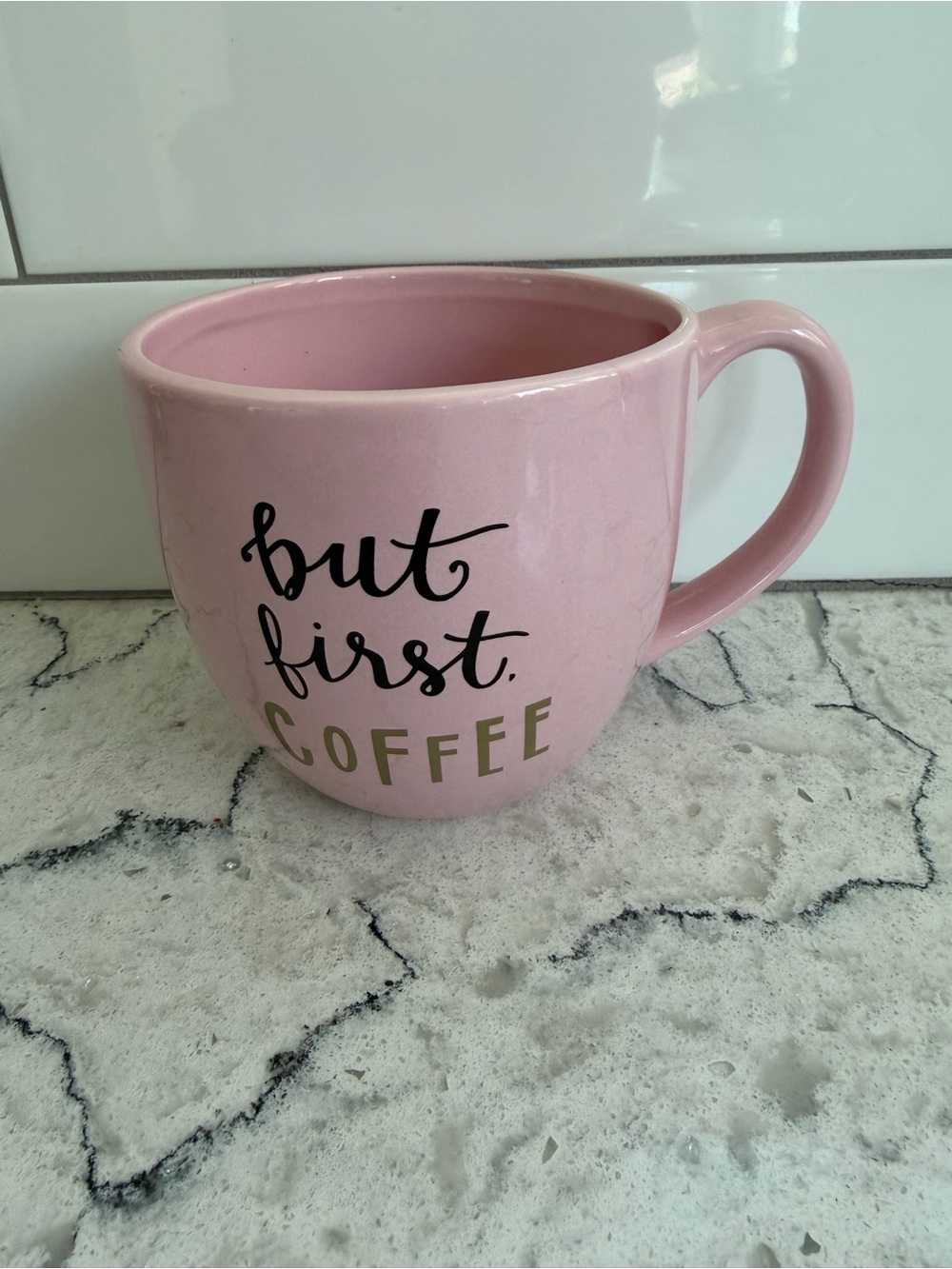 Large graphic  "But First, Coffee" Ceramic Mug